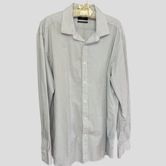 Mexx Metropolitan Pinstriped Regular Fit Dress Shirt - Picture 2 of 11